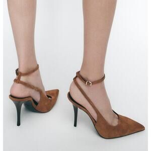 RARE!!! ZARA Leather High Heels NWT
